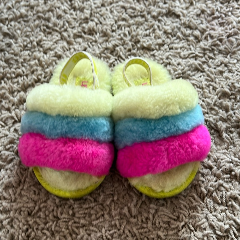 Fluffy Ugg Slides